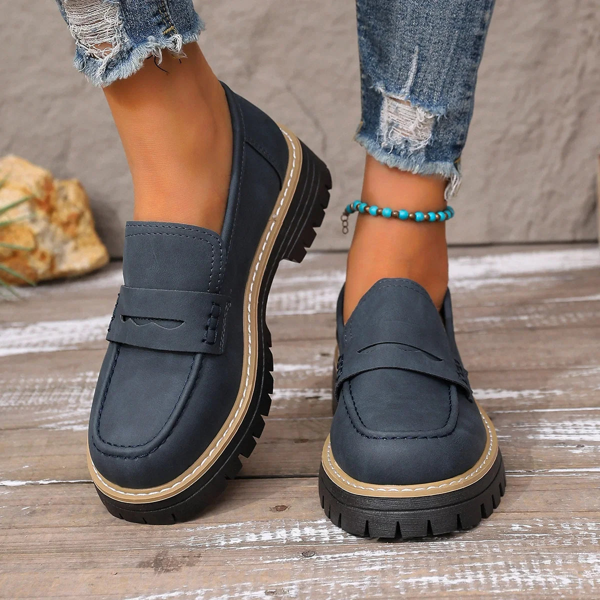 Damen Orthopädische Komfortschuhe mit breiter Zehenbox