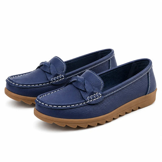 Damen Orthopädische Slip-On Loafer | Weiches Leder Gehschuhe