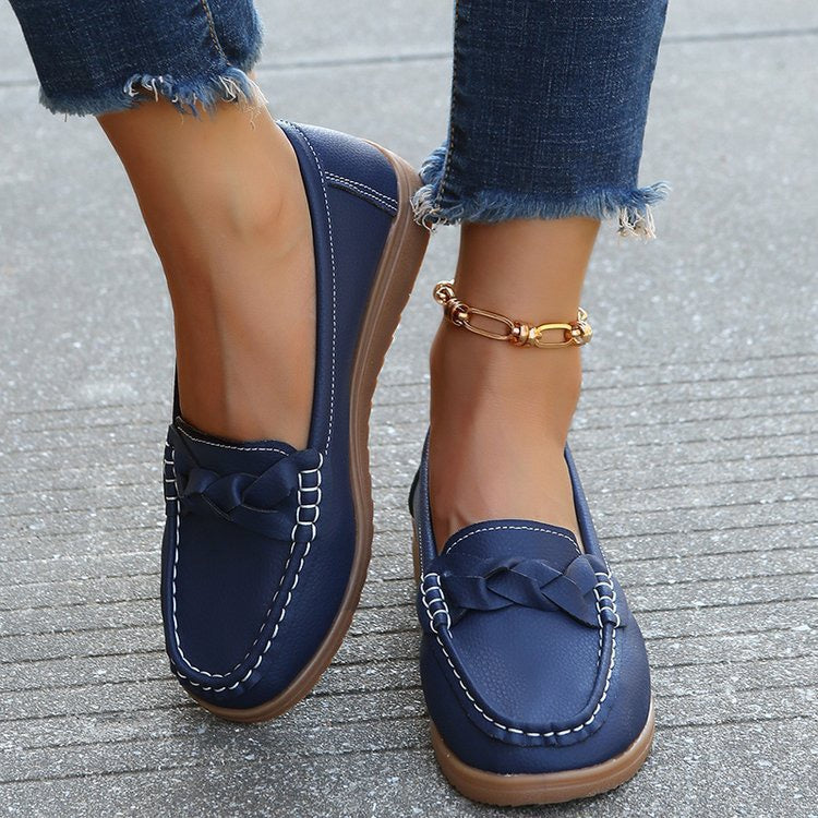 Damen Orthopädische Slip-On Loafer | Weiches Leder Gehschuhe