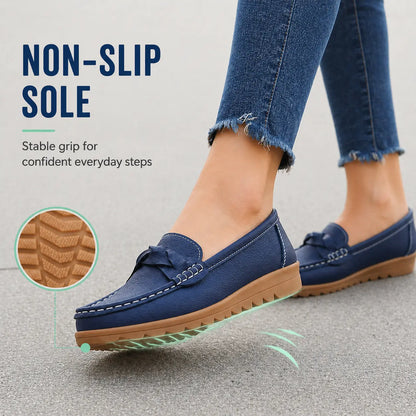 Damen Orthopädische Slip-On Loafer | Weiches Leder Gehschuhe