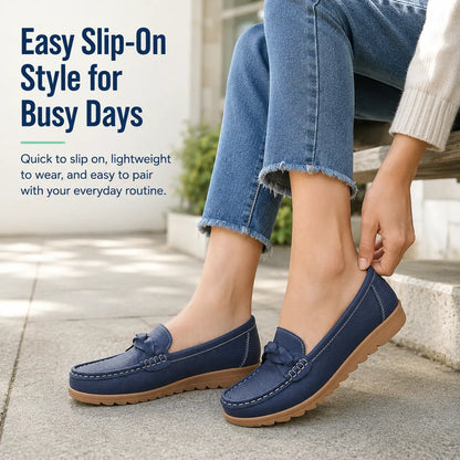Damen Orthopädische Slip-On Loafer | Weiches Leder Gehschuhe