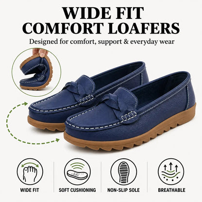 Damen Orthopädische Slip-On Loafer | Weiches Leder Gehschuhe