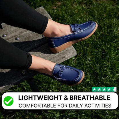 Damen Orthopädische Slip-On Loafer | Weiches Leder Gehschuhe