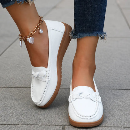 Damen Orthopädische Slip-On Loafer | Weiches Leder Gehschuhe