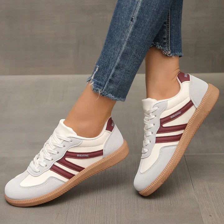 Damen Orthopädische Wildleder-Sneaker | Weites Komfort-Schuhwerk
