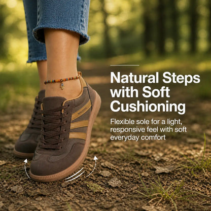 Damen Orthopädische Wildleder-Sneaker | Weites Komfort-Schuhwerk