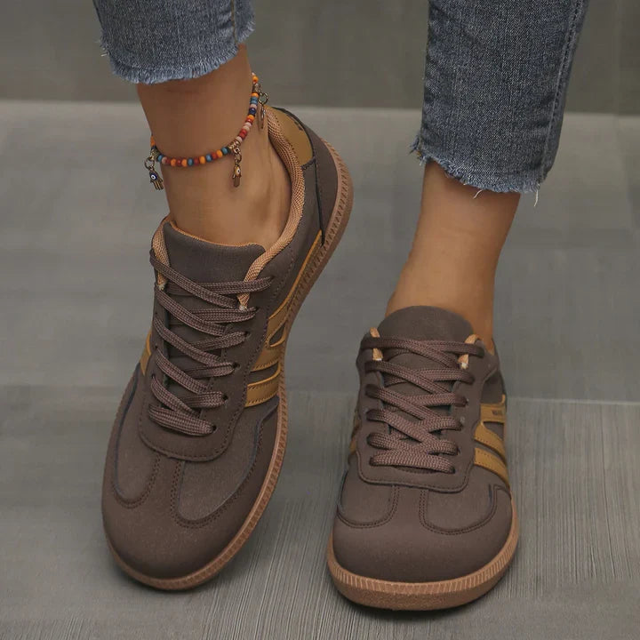 Damen Orthopädische Wildleder-Sneaker | Weites Komfort-Schuhwerk