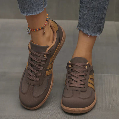 Damen Orthopädische Wildleder-Sneaker | Weites Komfort-Schuhwerk