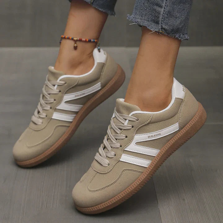 Damen Orthopädische Wildleder-Sneaker | Weites Komfort-Schuhwerk