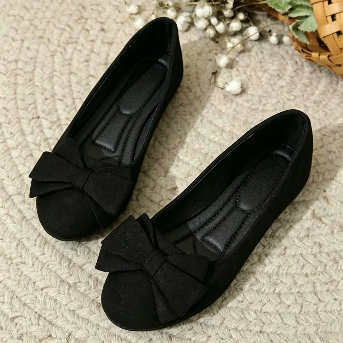 Damen Orthopädische Weite Komfort-Ballerinas