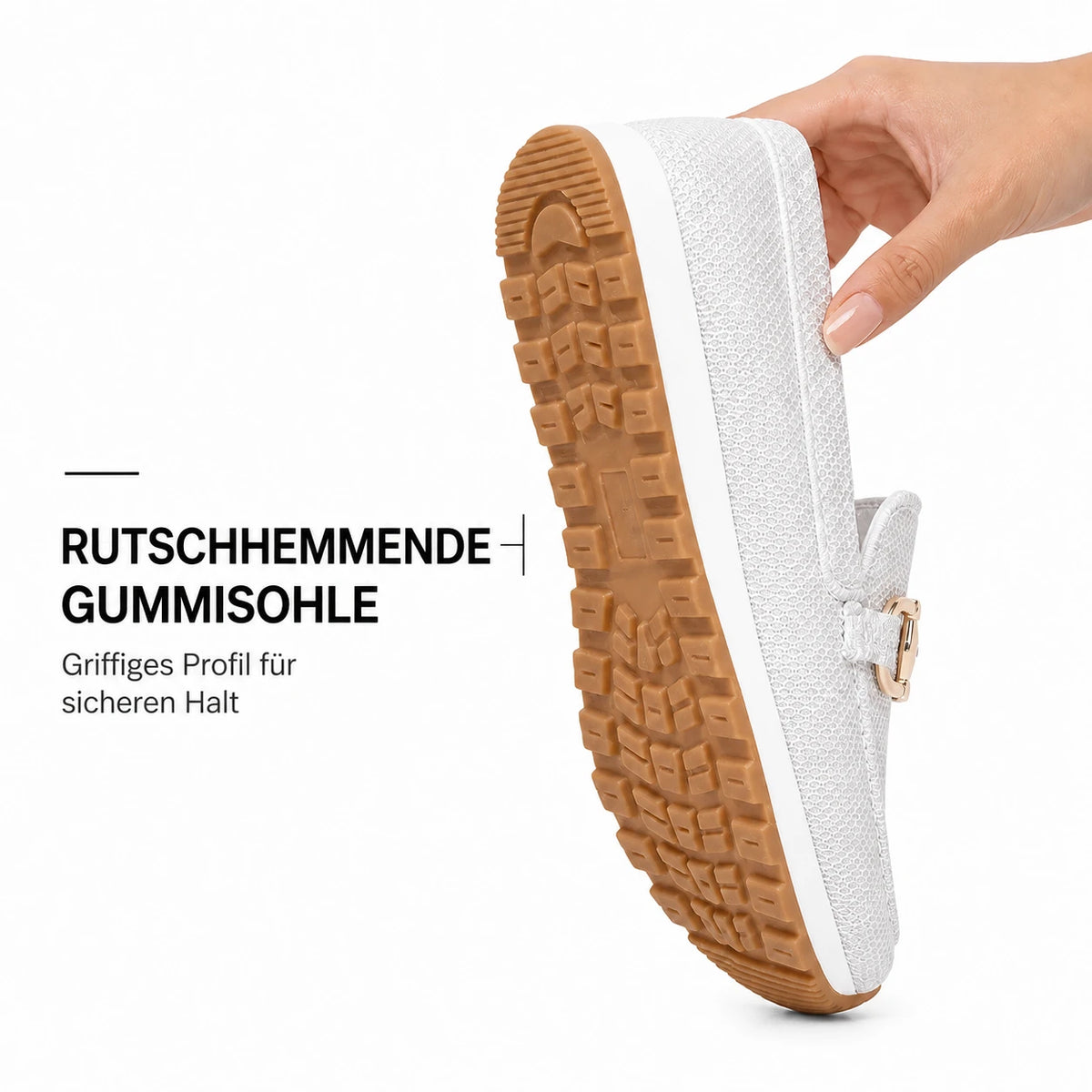 Rutschhemmende Gummisohle