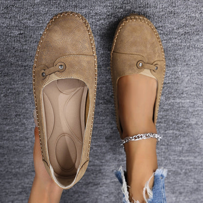 Damen Orthopädische Komfortable Wildleder-Loafer