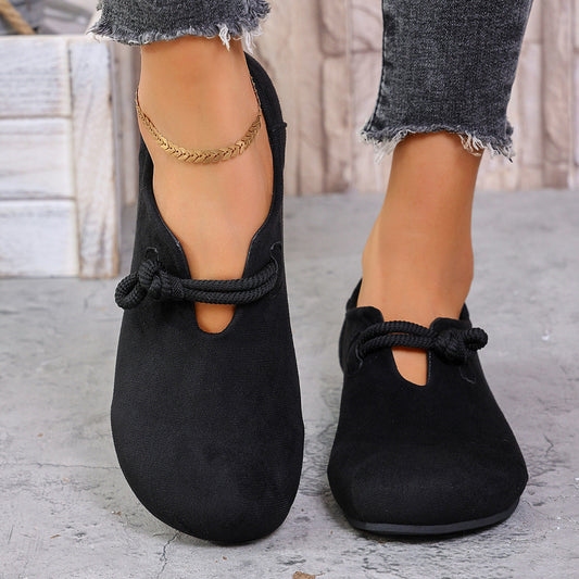 Damen Weiche Flache Schuhe in Weiter Passform