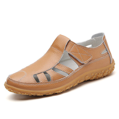 Orthopädische Leder-Komfortschuhe mit breiter Zehenbox