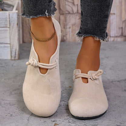 Damen Weiche Flache Schuhe in Weiter Passform