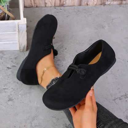 Damen Weiche Flache Schuhe in Weiter Passform