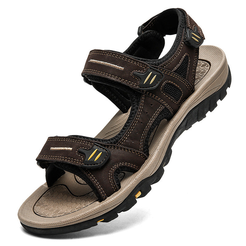 Herren Breite Zehenbox Verstellbare Orthopädische Stützsandalen