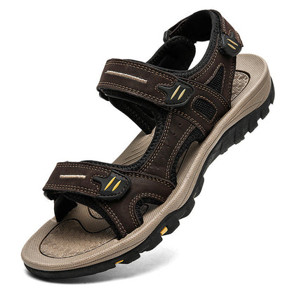 Herren Breite Zehenbox Verstellbare Orthopädische Stützsandalen