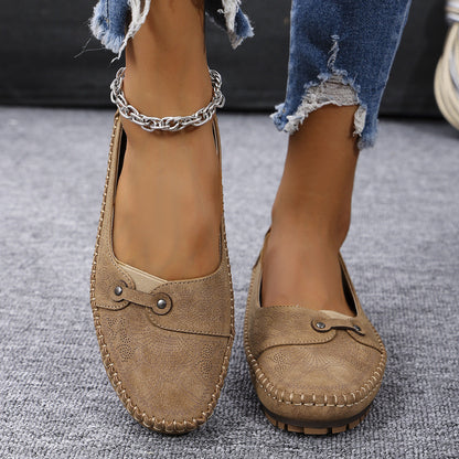 Damen Orthopädische Komfortable Wildleder-Loafer