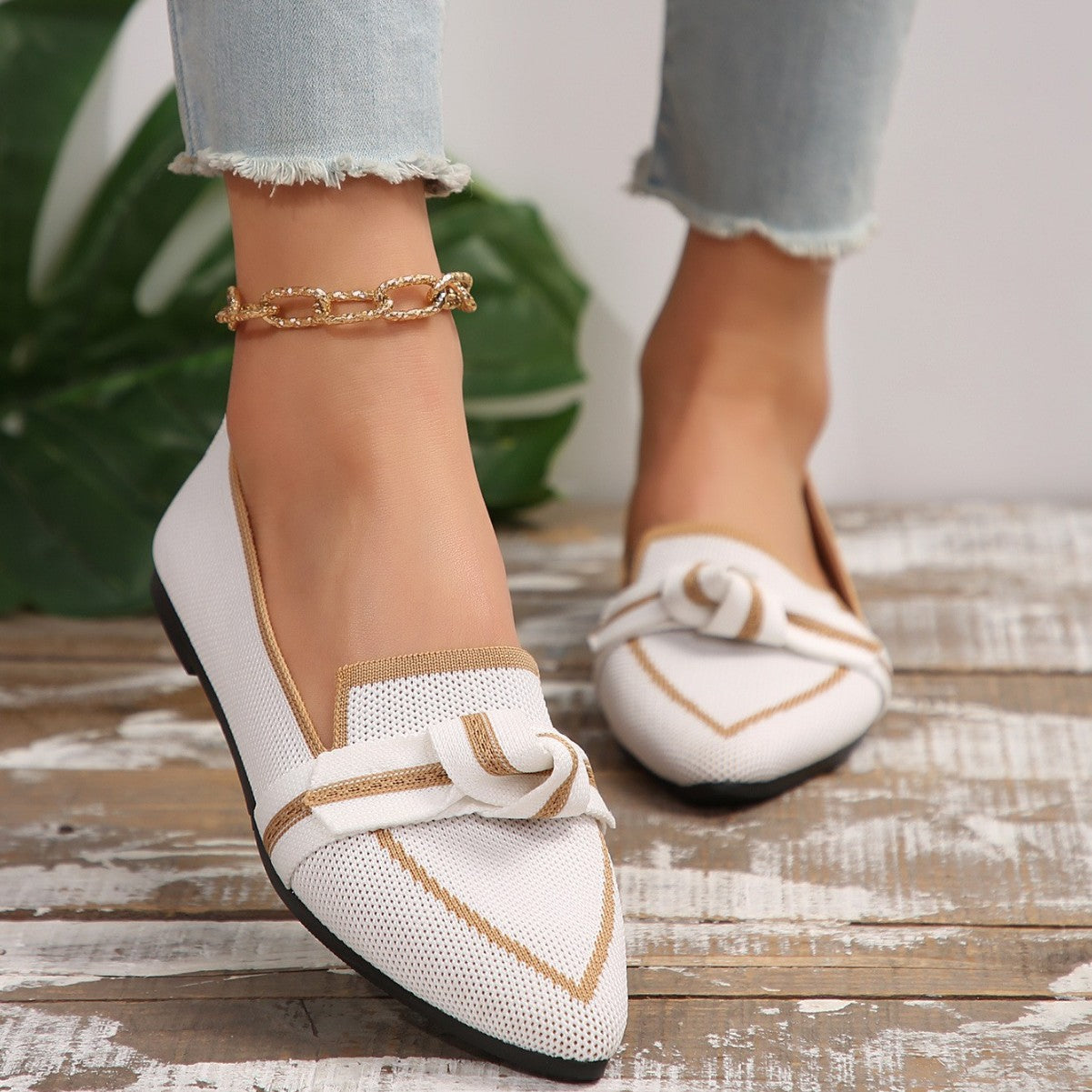 Damen Orthopädische Ballerinas in Weiter Komfortpassform
