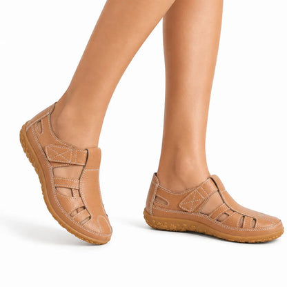 Orthopädische Leder-Komfortschuhe mit breiter Zehenbox