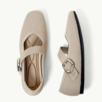 Damen Orthopädische Atmungsaktive Mary-Jane-Flats