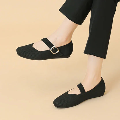 Damen Orthopädische Atmungsaktive Mary-Jane-Flats