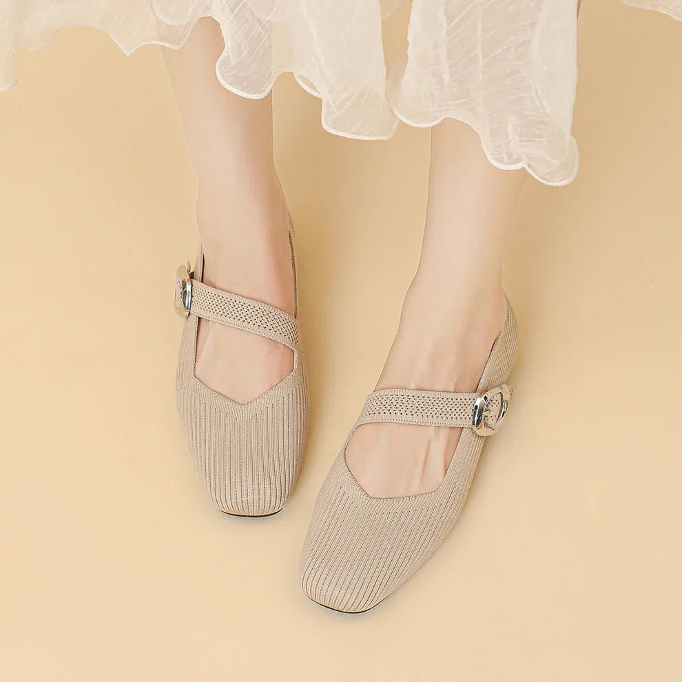 Damen Orthopädische Atmungsaktive Mary-Jane-Flats