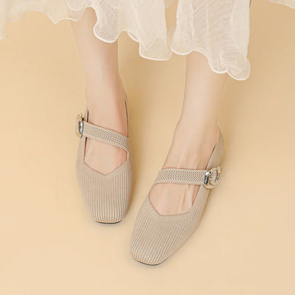 Damen Orthopädische Atmungsaktive Mary-Jane-Flats