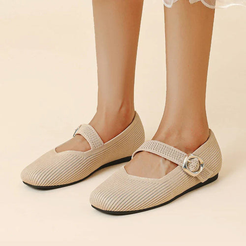 Damen Orthopädische Atmungsaktive Mary-Jane-Flats