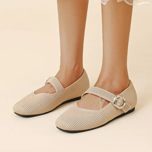 Damen Orthopädische Atmungsaktive Mary-Jane-Flats