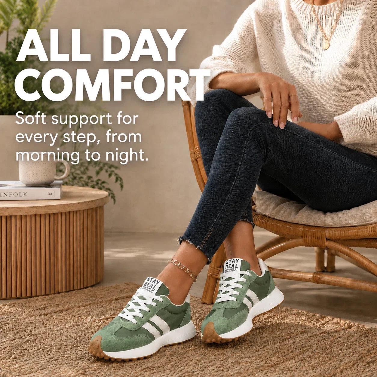 Damen Orthopädische Leichte Komfort-Sneaker