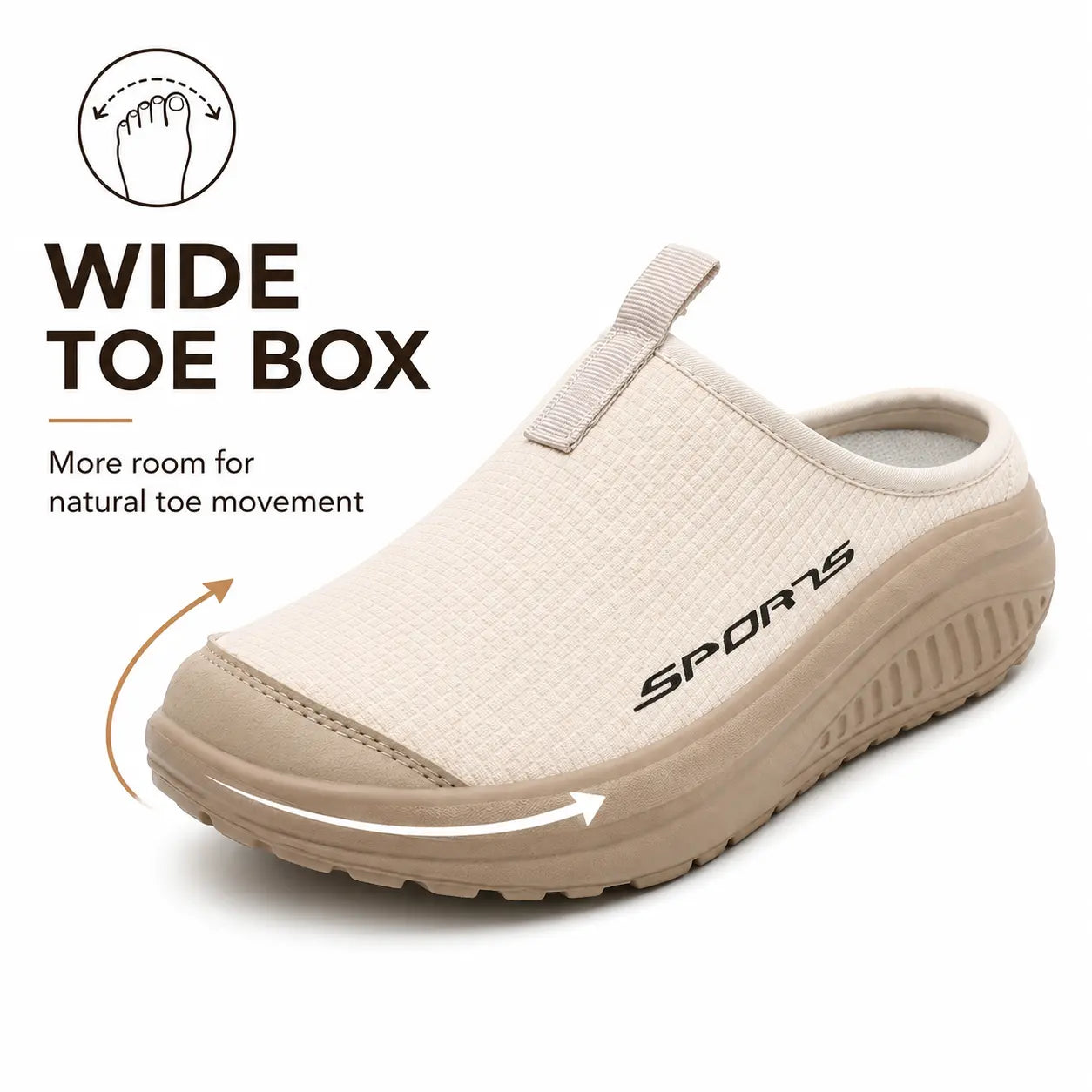 Damen Orthopädische Slip-On Hausschuhe geschlossen