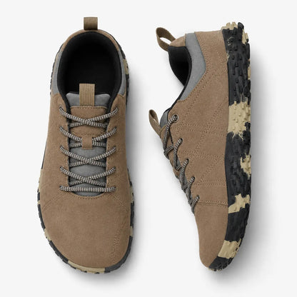 Orthopädische Wildleder Barfuß-Wanderschuhe | Breite Zehenbox