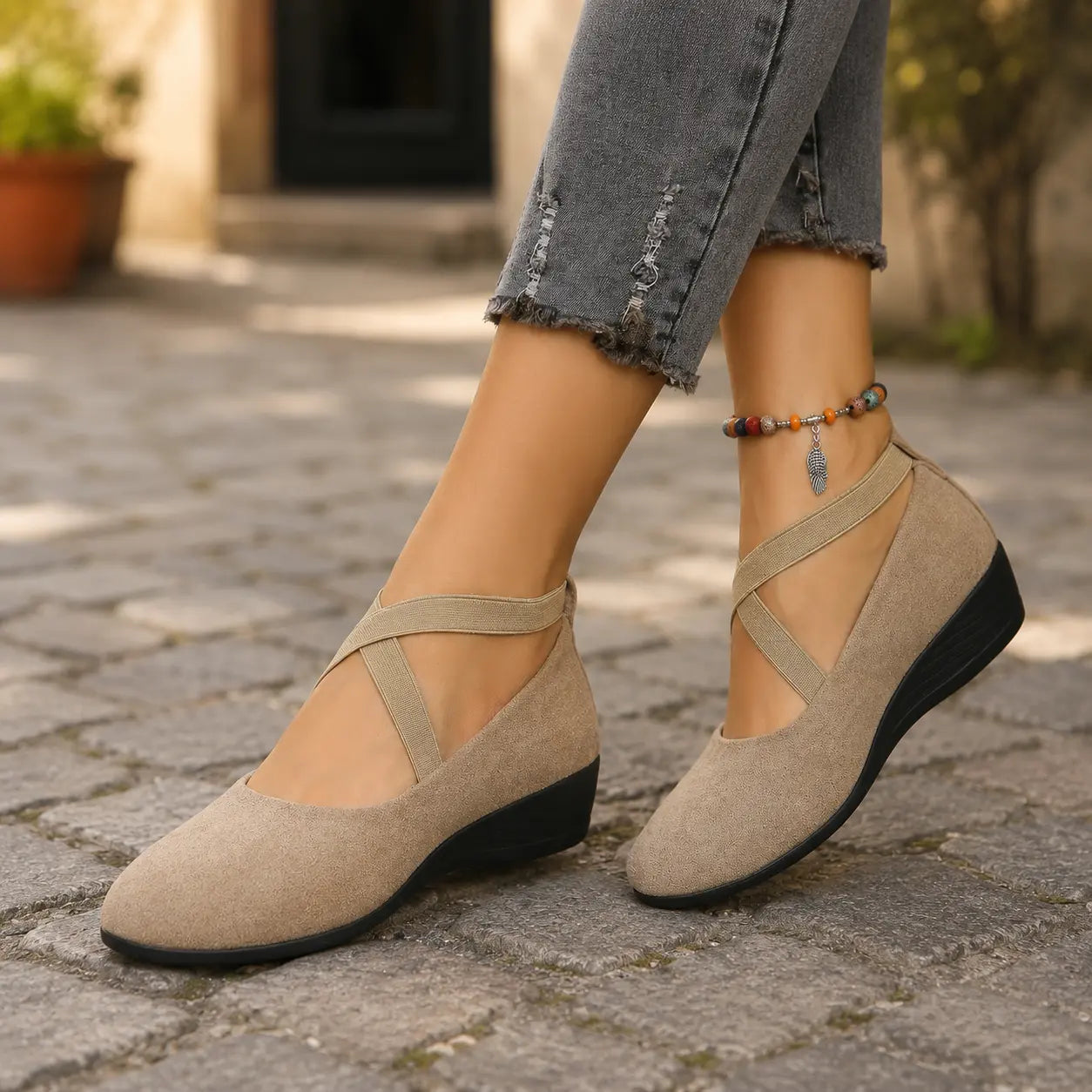 Damen Orthopädische Fußgewölbe-Flats – Leichte Komfortschuhe