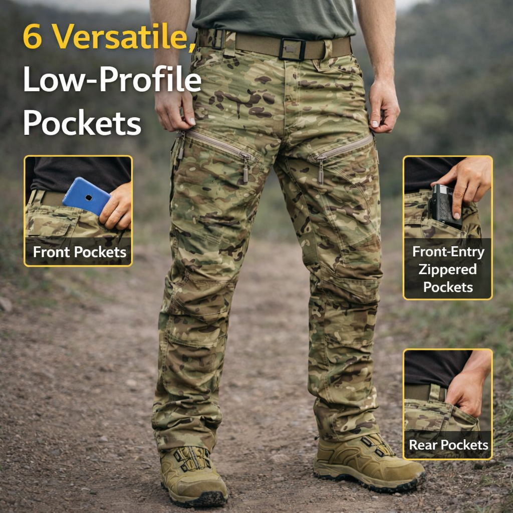 Herren Outdoor Tactical Wasserdichte Cargo-Hose