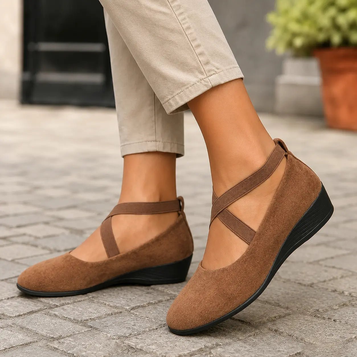 Damen Orthopädische Fußgewölbe-Flats – Leichte Komfortschuhe