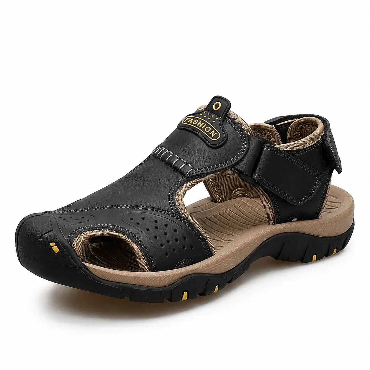 Herren Extra Breite Zehen Orthopädische Sandalen mit verstellbaren Riemen