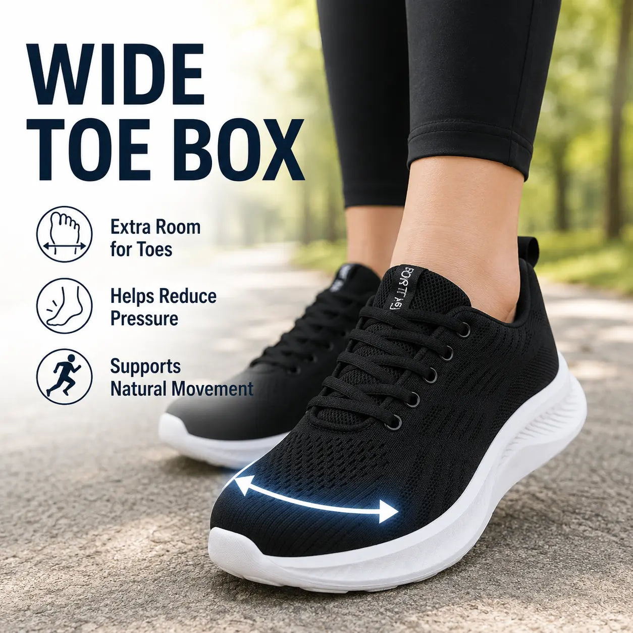 Orthopädische Damen-Sneaker für draußen