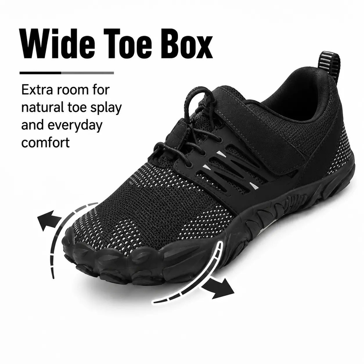 Leichte Orthopädische Barfußschuhe mit breiter Zehenbox – Unisex