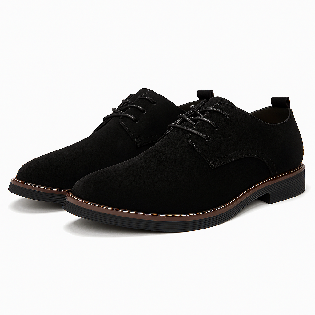 Herren-Derby-Schuhe mit runder Spitze