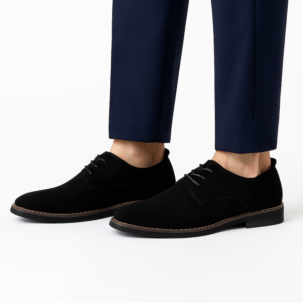 Herren-Derby-Schuhe mit runder Spitze