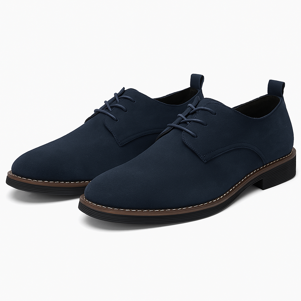 Herren-Derby-Schuhe mit runder Spitze