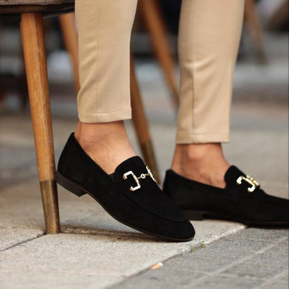 Herren-Loafer mit Metallspange