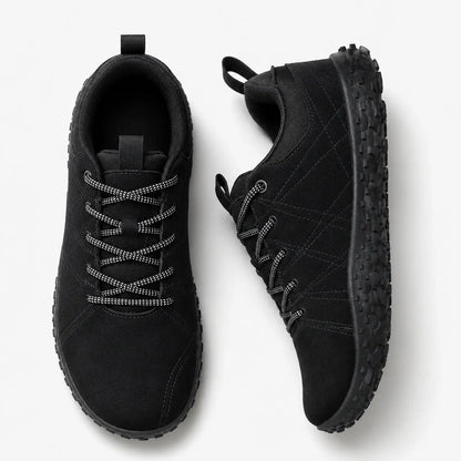Orthopädische Wildleder Barfuß-Wanderschuhe | Breite Zehenbox