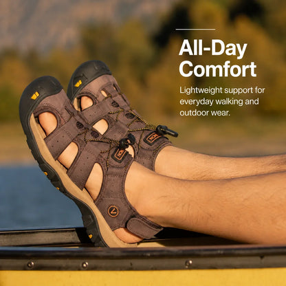 Herren Wandersandalen Orthopädische Komfortsandalen mit verstellbaren Riemen