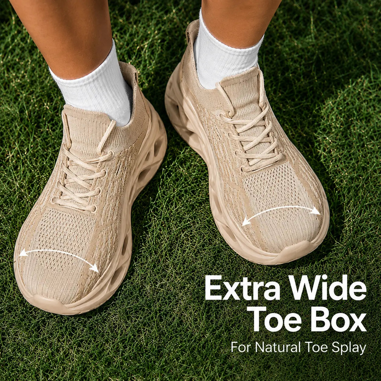 Orthopädische Komfort-Sneaker mit breiter Zehenbox – Unisex