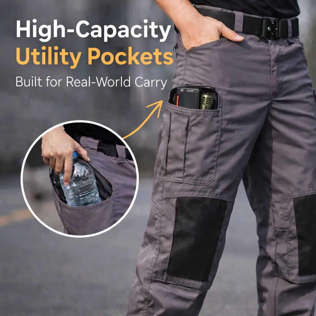 Herren Urban Cargo-Hose Wasserdicht Ripstop Tactical