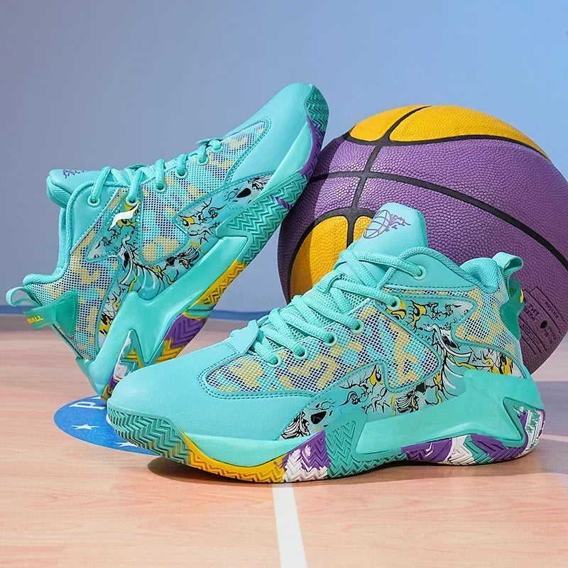 Herren-Basketballschuhe mit Grafikmuster