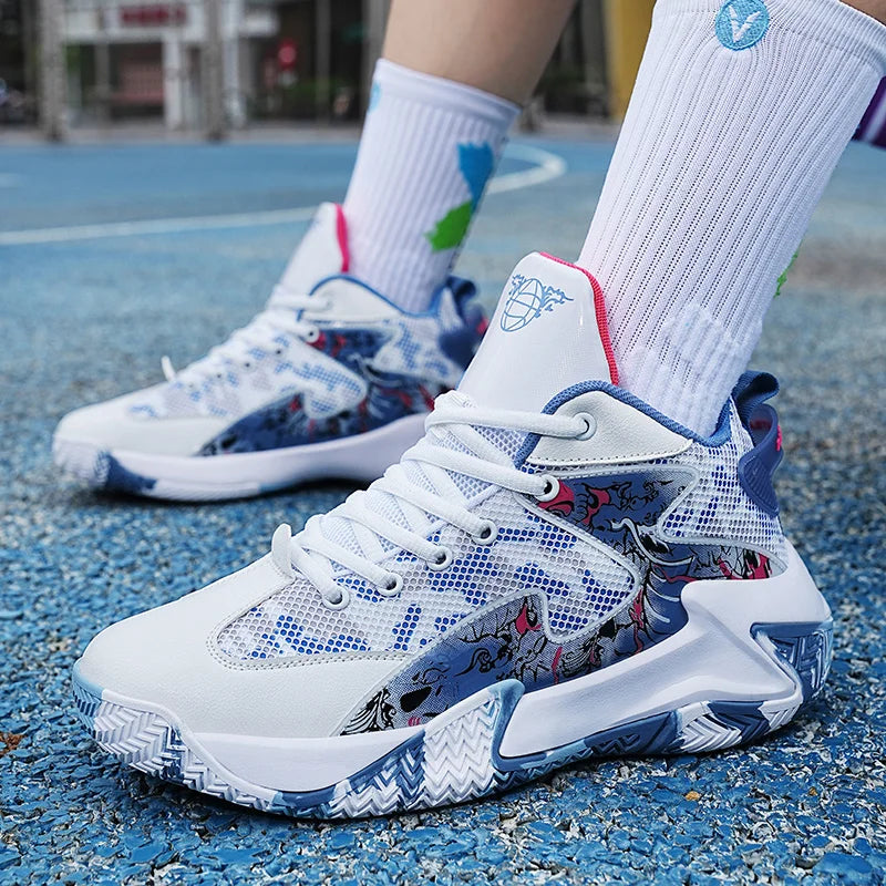 Herren-Basketballschuhe mit Grafikmuster